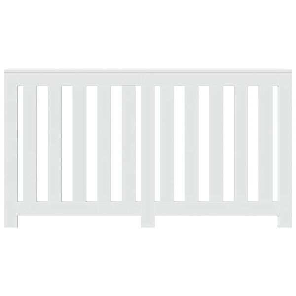 vidaXL Radiator Cover White 58.7x7.9x32.3" Engineered Wood