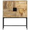 vidaXL Highboard Rough mango wood, black