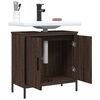 vidaXL Bathroom Sink Cabinet Brown Oak Engineered Wood Medium