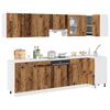 vidaXL Kitchen Cabinet Set Old wood Engineered wood and glass Large