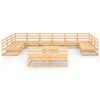 vidaXL 13 Piece Patio Lounge Set Solid Pinewood