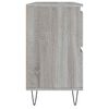 vidaXL Bathroom Cabinet Grey Sonoma Engineered wood, iron Medium