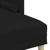 vidaXL Sofa Set with Cushion Black 68.11 x 51.57 x 26.38 in Polyester