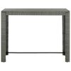 vidaXL Garden Bar Set Grey with anthracite cushions