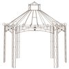 vidaXL Garden Pavilion Antique brown Wrought Iron Large