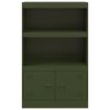 vidaXL Sideboard Olive green Cold-rolled steel Medium Sideboard