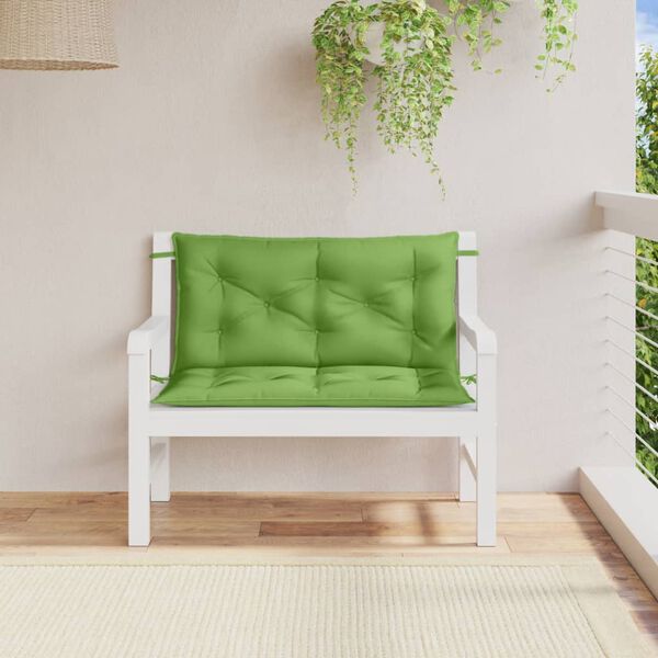 vidaXL Garden Bench Cushion Melange Green 100% Polyester