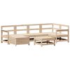 vidaXL Garden Sofa Set Natural wood Solid Pine Wood Large