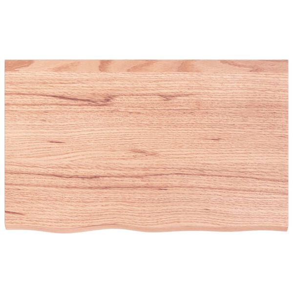vidaXL Table Top Light brown Solid oak wood 31.5 x 19.7 x 0.8 in