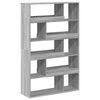 vidaXL Bookcase Grey Sonoma Engineered Wood Large Bookcase Rectangular