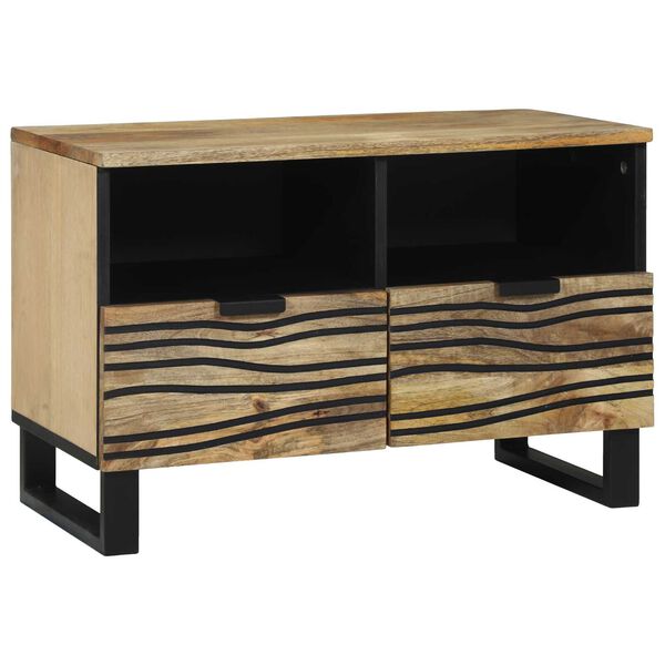 vidaXL TV Cabinet with Drawer Brown 70 x 33 x 46 cm solid mango wood