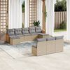 vidaXL Garden Sofa Set Beige, Light Grey