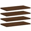 vidaXL Wall Shelf Set of 4 Brown Oak Engineered Wood