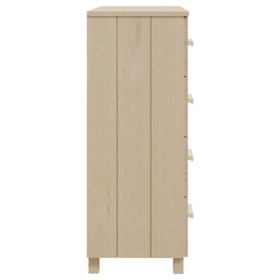 vidaXL Sideboard Honey Brown 31.1"x15.7"x40.7" Solid Wood Pine