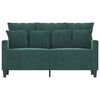vidaXL 2-seater Sofa Dark Green Velvet (100% polyester) 2-seater