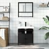 vidaXL Bathroom Furniture Set Black