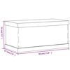 vidaXL Display Box Transparent 11.8x5.9x5.5" Acrylic