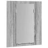 vidaXL LED Mirror Cabinet Gray sonoma Engineered wood, acrylic