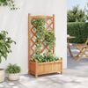 vidaXL Planter Brown Solid fir wood Medium Planters Planter