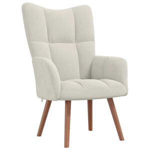 vidaXL Chill Chair Cream White