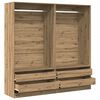 vidaXL Wardrobe Artisan Oak Engineered Wood 39.4 x 19.7 x 78.7 in