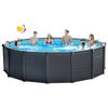 INTEX Swimming Pool Graphite grey High-density plastic Large Durable
