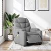 vidaXL Electric Massage Recliner Chair Light Gray