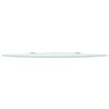 vidaXL Corner Shelf White Tempered glass Small Corner Shelf Triangular