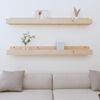vidaXL Wall Shelf Natural Pine Solid pine wood (untreated)