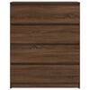 vidaXL Sideboard Brown Oak Engineered Wood Medium Sideboard