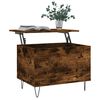 vidaXL Coffee Table Smoked Oak Engineered Wood and Metal Medium