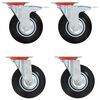 vidaXL Swivel Casters 4 pcs 4.92 "