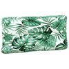 vidaXL Pallet Cushion Leaf pattern green Polyester Large