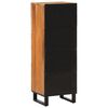 vidaXL Highboard Brown Solid acacia wood and steel Tall cupboard