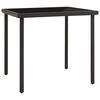 vidaXL Outdoor Dining Table Black and Anthracite