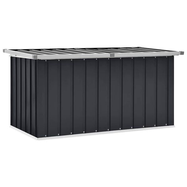 vidaXL Storage Box Anthracite Galvanized steel, plastic Medium