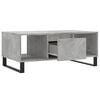 vidaXL Coffee Table Concrete Grey Engineered Wood, Metal Medium