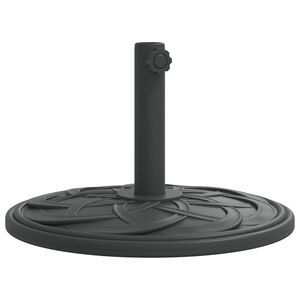 vidaXL Parasol Base Black Polyethylene, concrete, and iron Medium