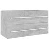 vidaXL Bathroom Furniture Set Concrete grey Engineered wood Medium