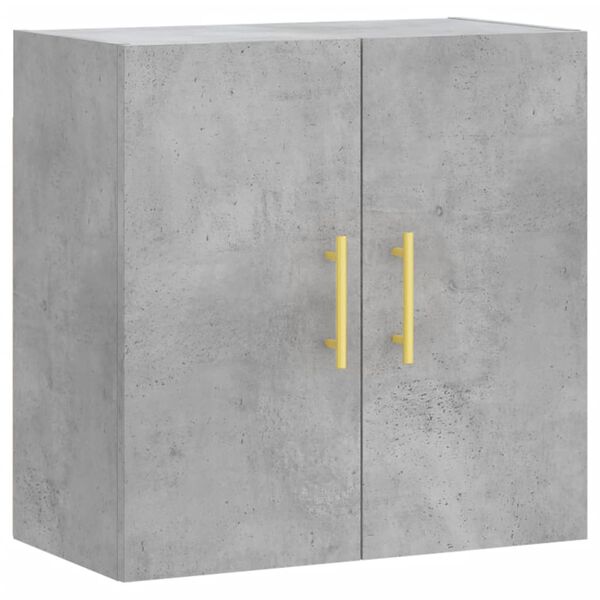 vidaXL Wall Cabinet Concrete Gray 23.6"x12.2"x23.6" Engineered Wood