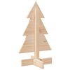vidaXL Wooden Christmas Tree Natural wood Solid pinewood 23.6 in