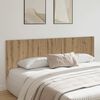 vidaXL Wall Headboard Artisan Oak Engineered Wood 94.5 x 0.6 x 31.5 in