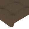 vidaXL Headboards 2 pcs Dark Brown 31.5"x2"x30.7"/34.6" Fabric