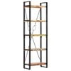vidaXL Bookcase Multicolor Solid Reclaimed Wood 23.6 x 11.8 x 70.9 in
