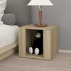 vidaXL Bedside Table Sonoma Oak Engineered Wood Compact Bedside Table