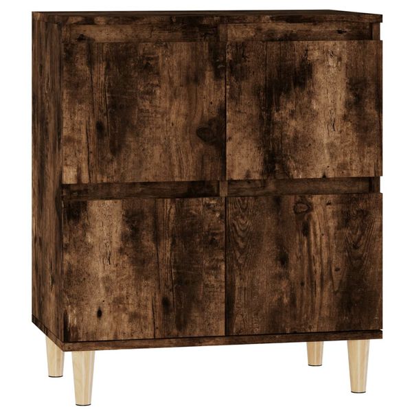 vidaXL Sideboard Smoked Oak Engineered Wood Compact Sideboard