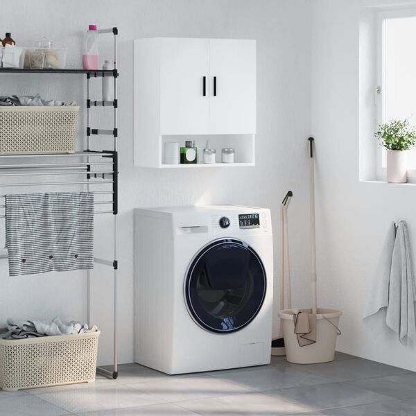 vidaXL Wall Cabinet White Engineered wood Compact Wall Cabinet