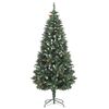 vidaXL Artificial Pre-lit Christmas Tree with Ball Set&Pine Cones 70.9"
