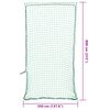 vidaXL Trailer Net with Elastic Rope Green 26.2x11.5' PP