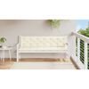 vidaXL Garden Bench Cushion Set of 2 Cream white